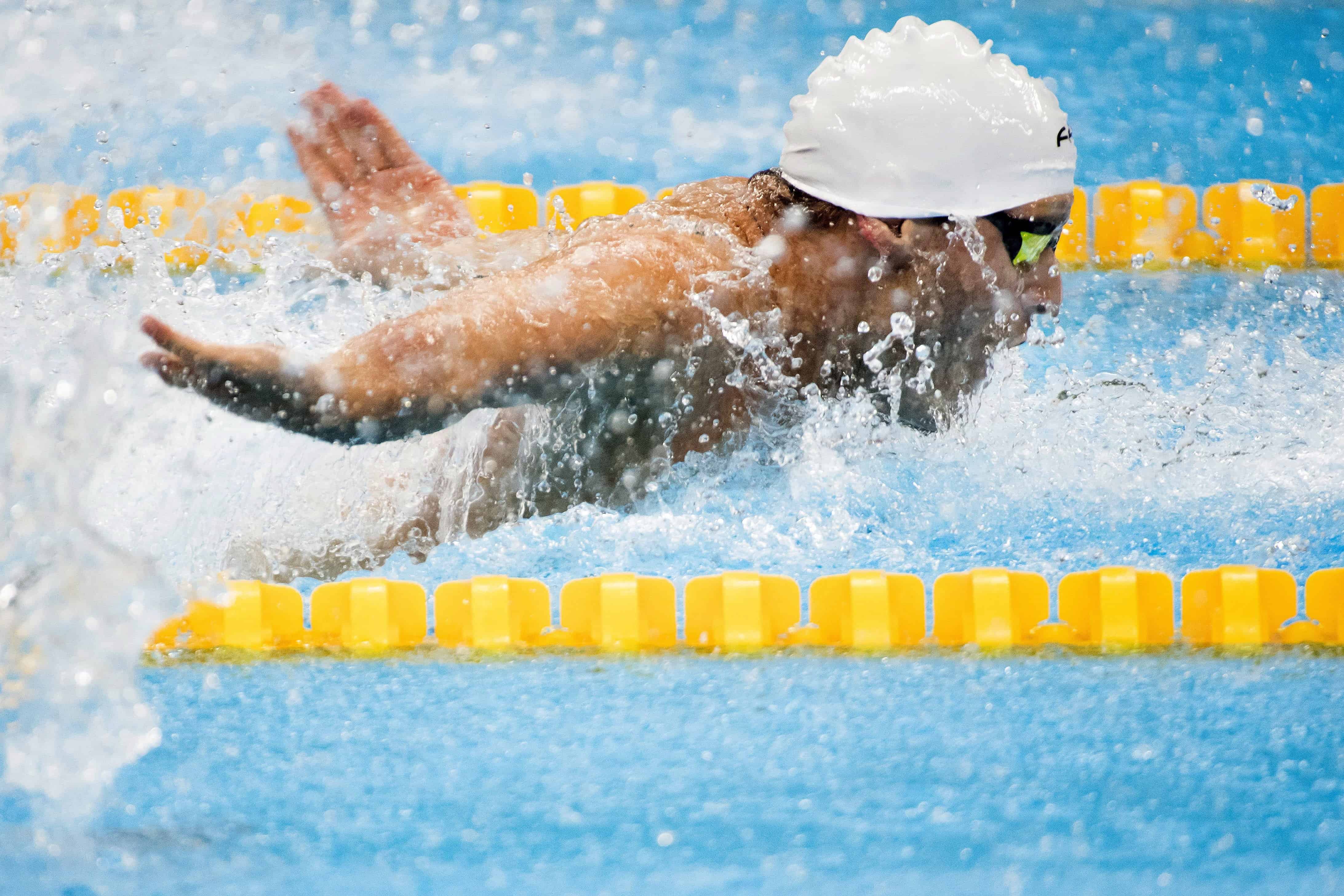 Rio de Janeiro, 2016. szeptember 15. Sors Tamás a 100 méteres pillangóúszás S9-es sérültségi kategóriájának döntõjében a riói paralimpián az Olimpiai Uszodában 2016. szeptember 15-én. A magyar úszó bronzérmet szerzett. MTI Fotó: Koszticsák Szilárd